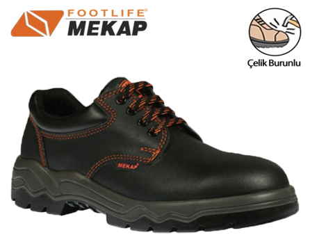 Mekap İş Ayakkabısı 022 Çelik Burunlu Siyah içerik