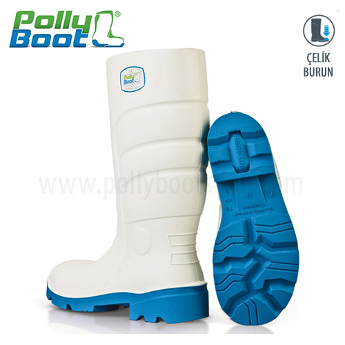 Polly Boot İş Çizmesi Glaxy 102 Beyaz Çelik Burunlu içerik